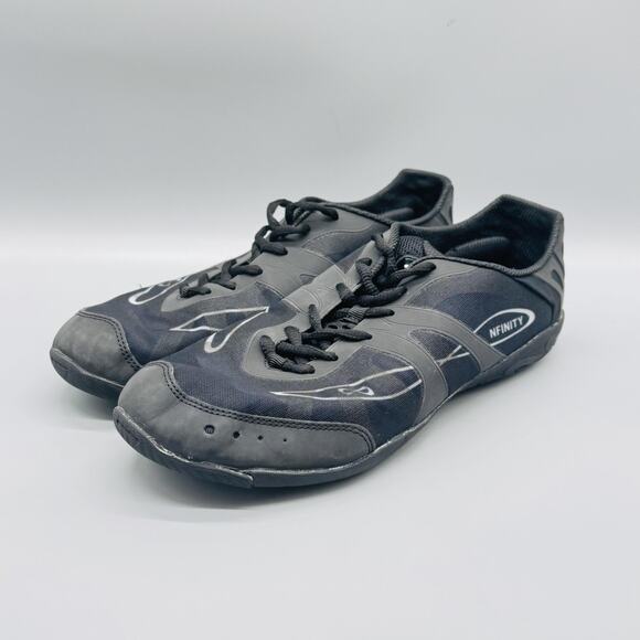 Nfinity Shoes Womens 13 Black Vengeance Cheerleading Athletic Low Top Sneakers - Picture 4 of 13